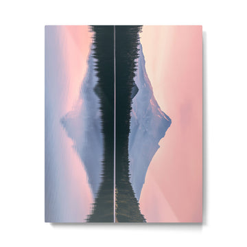 Mount Hood Pastel Sunset - Cascade Mountain Adventure Metal Print | TeksDecor