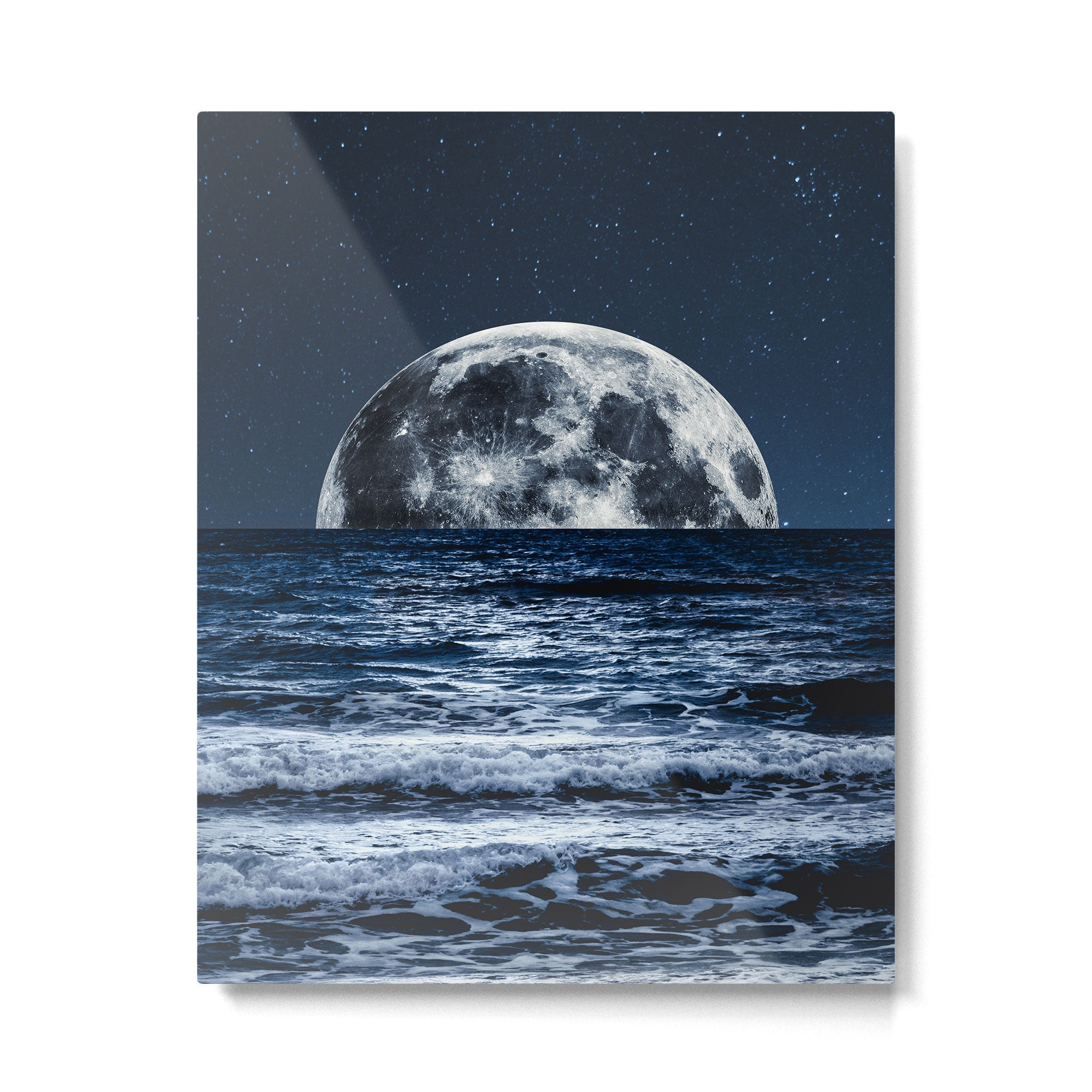 Summer Moonrise Metal Print | TeksDecor