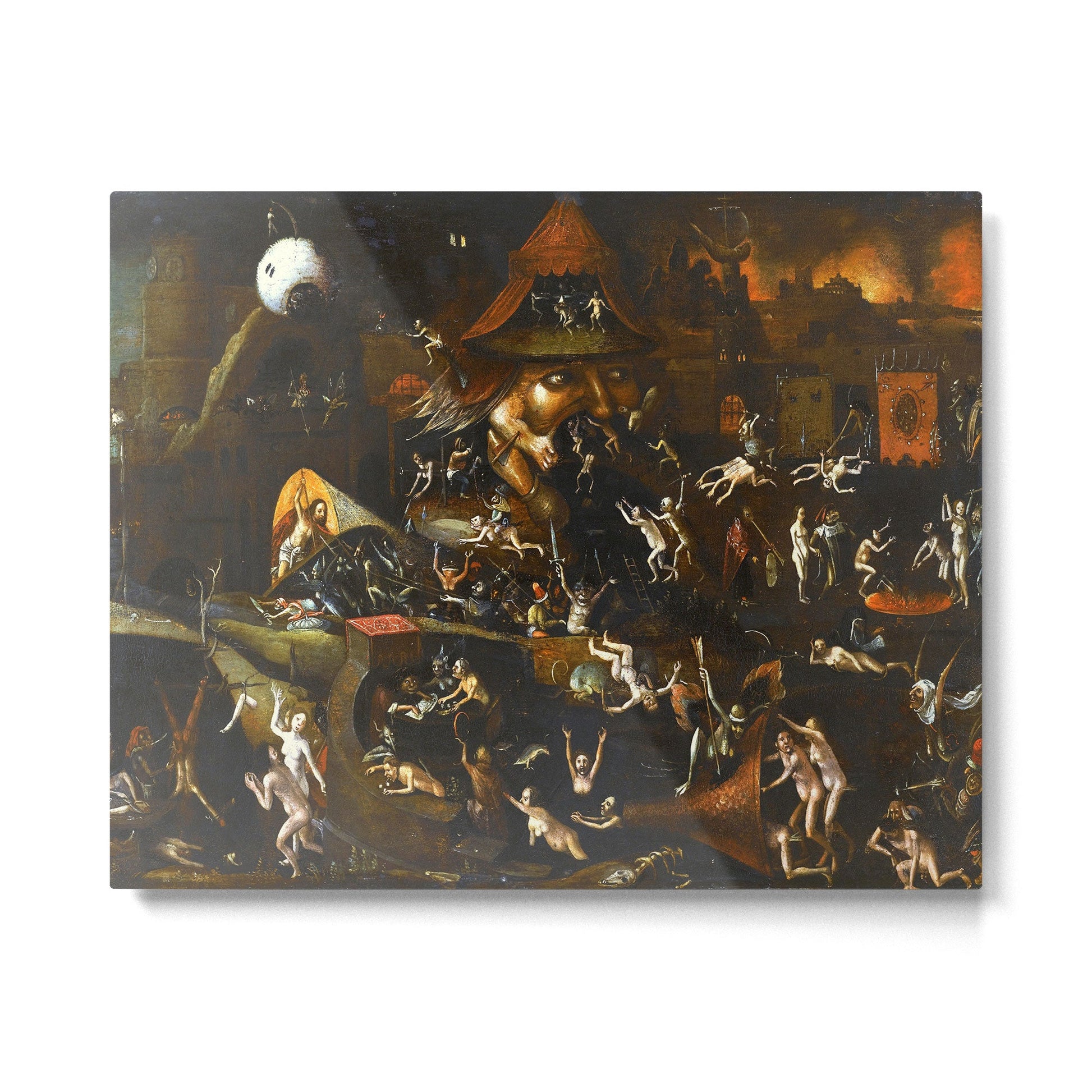 Hieronymus Bosch The Harrowing of Hell Metal Print | TeksDecor