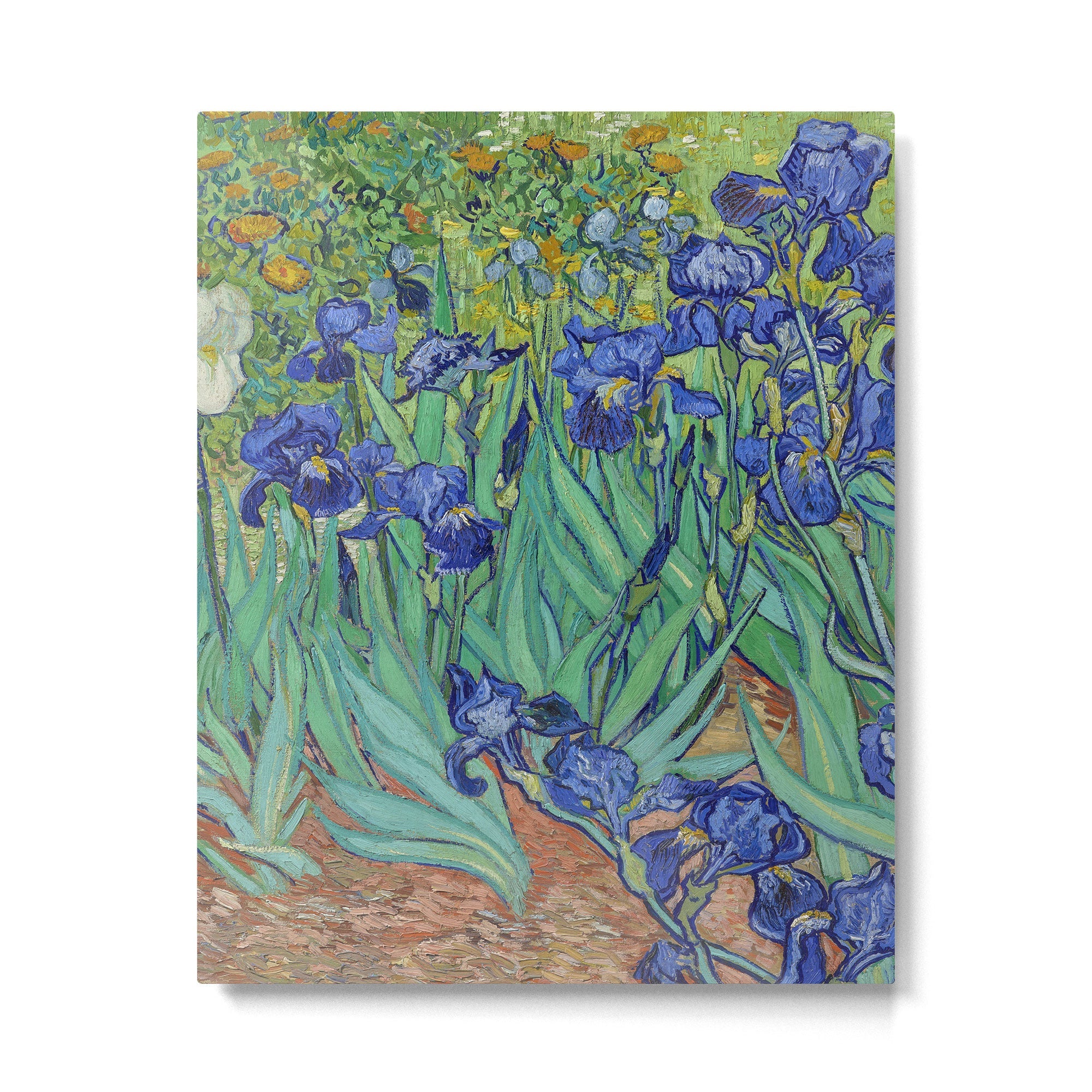 Iris (1889) by Vincent Van Gogh. Original from the J. Paul Getty Museum. Metal Print | TeksDecor