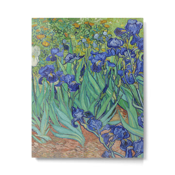 Iris (1889) by Vincent Van Gogh. Original from the J. Paul Getty Museum. Metal Print | TeksDecor
