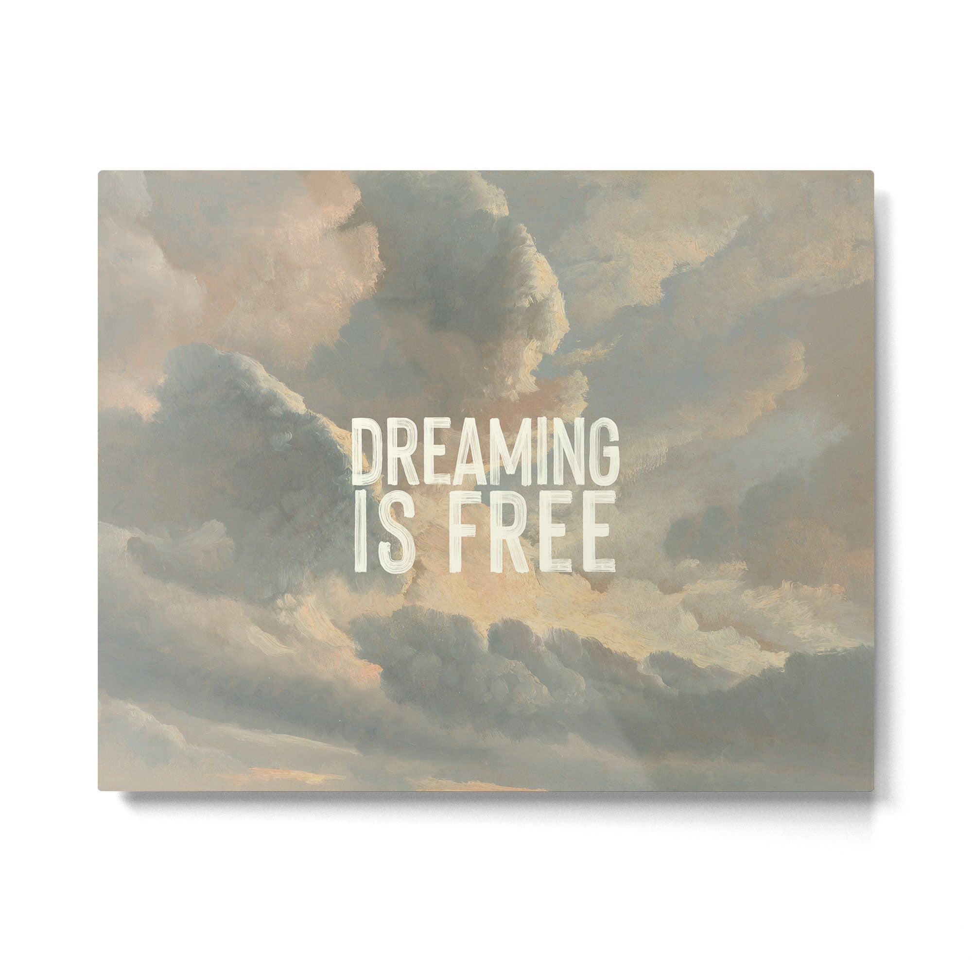 Dreaming is Free Metal Print | TeksDecor