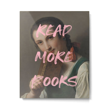 Read More Books Metal Print | TeksDecor