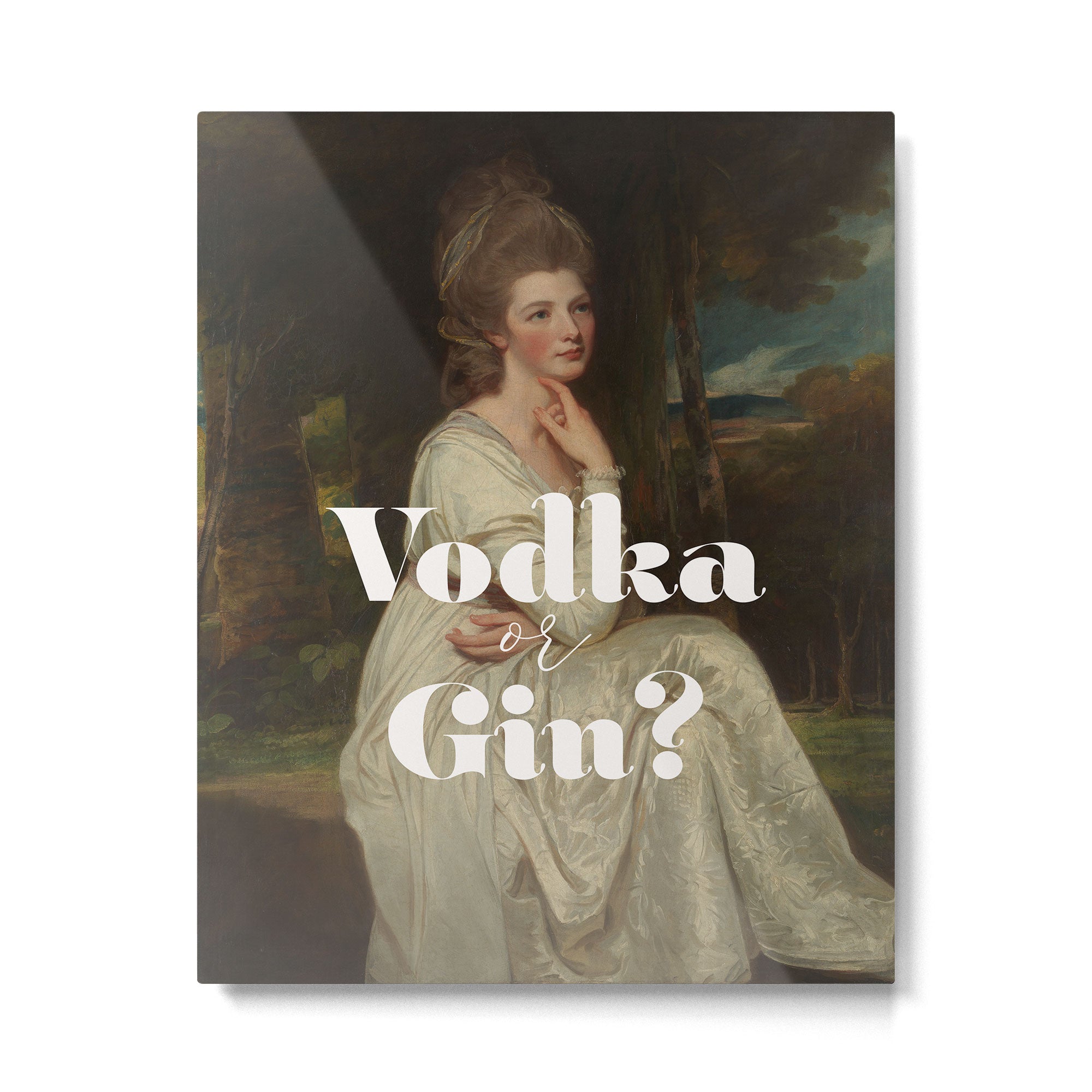 Vodka or Gin? Cocktail Bar Metal Print | TeksDecor