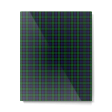 Large Military Blackwatch Scottish Tartan Plaid Metal Print | TeksDecor