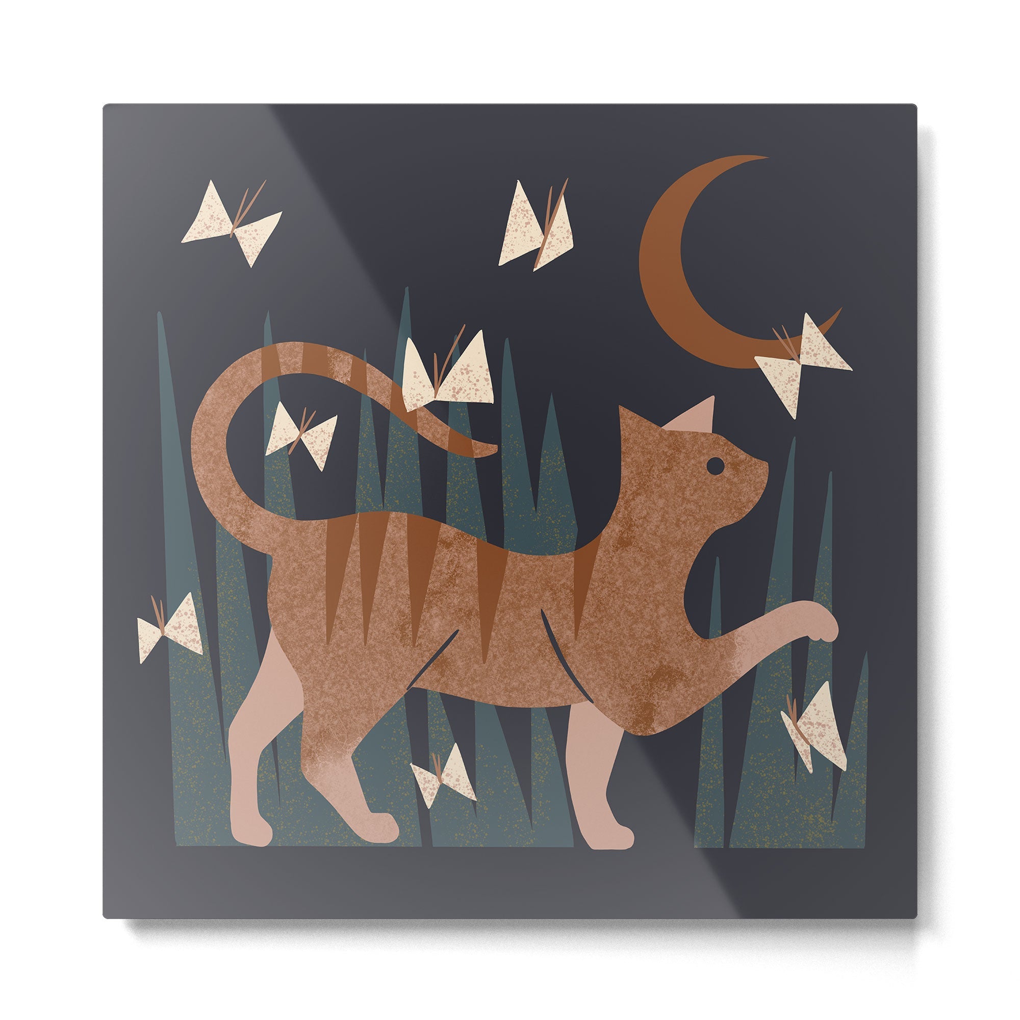 Night Hunter Metal Print | TeksDecor