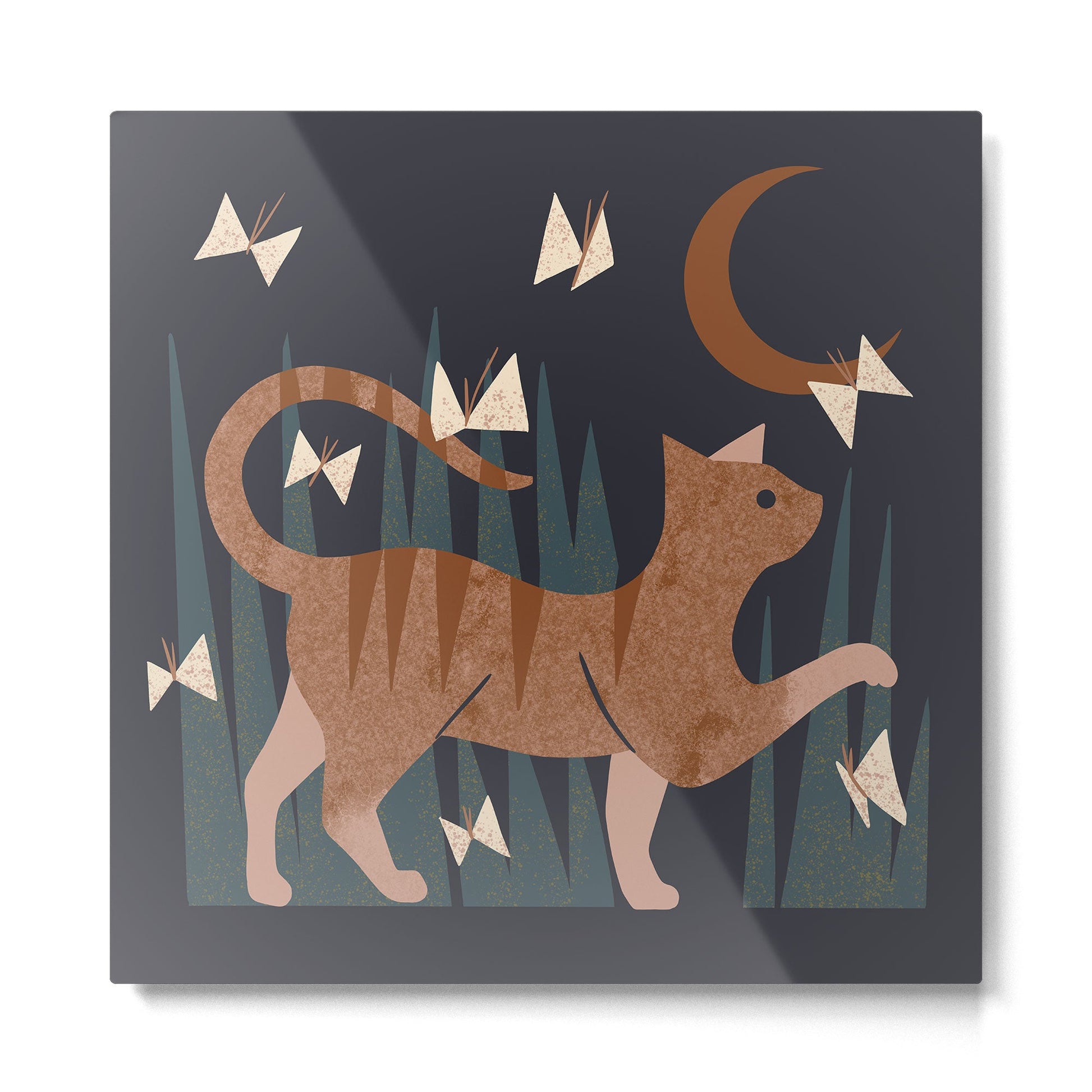 Night Hunter Metal Print | TeksDecor