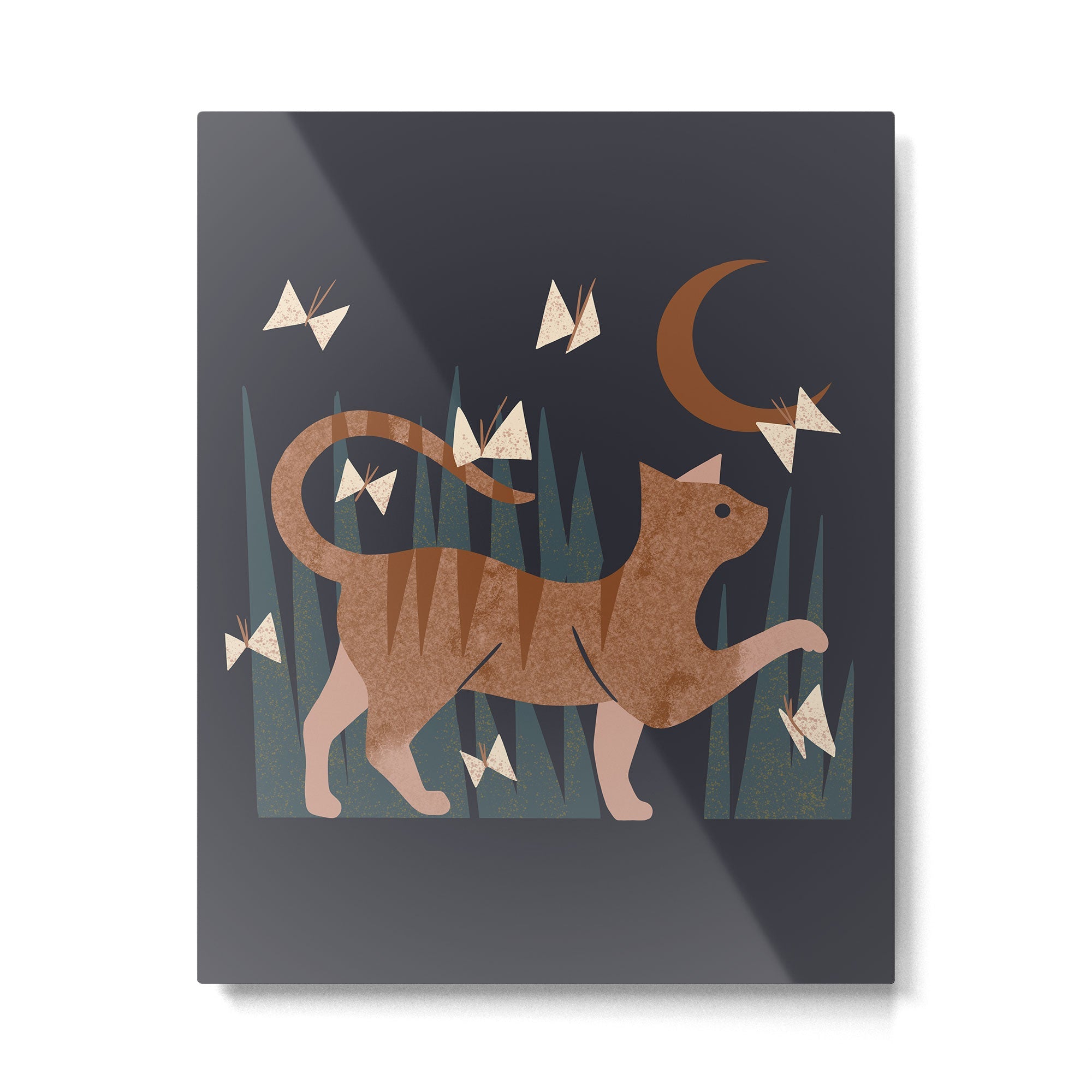 Night Hunter Metal Print | TeksDecor