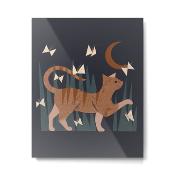 Night Hunter Metal Print | TeksDecor