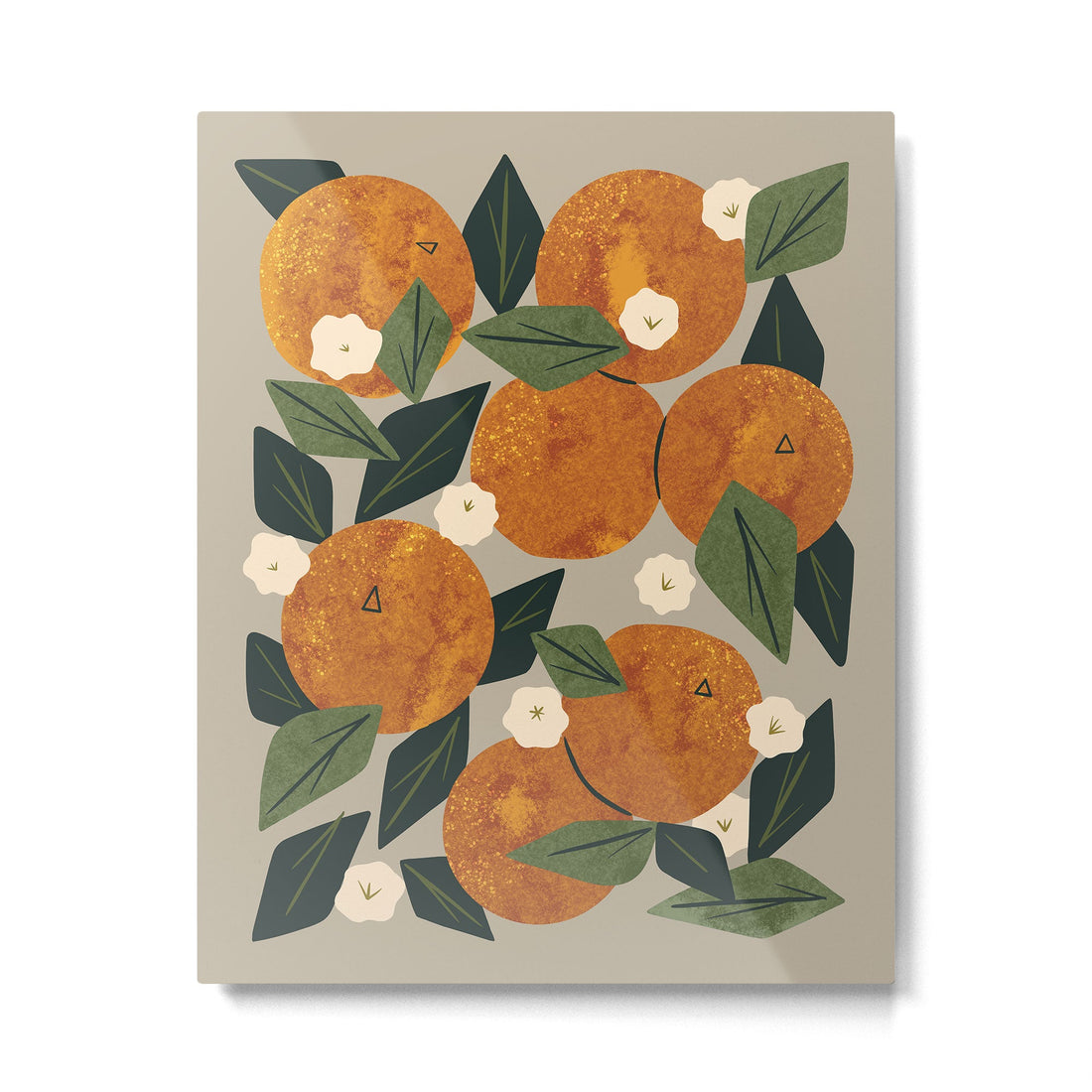 Orange Bouquet Metal Print | TeksDecor