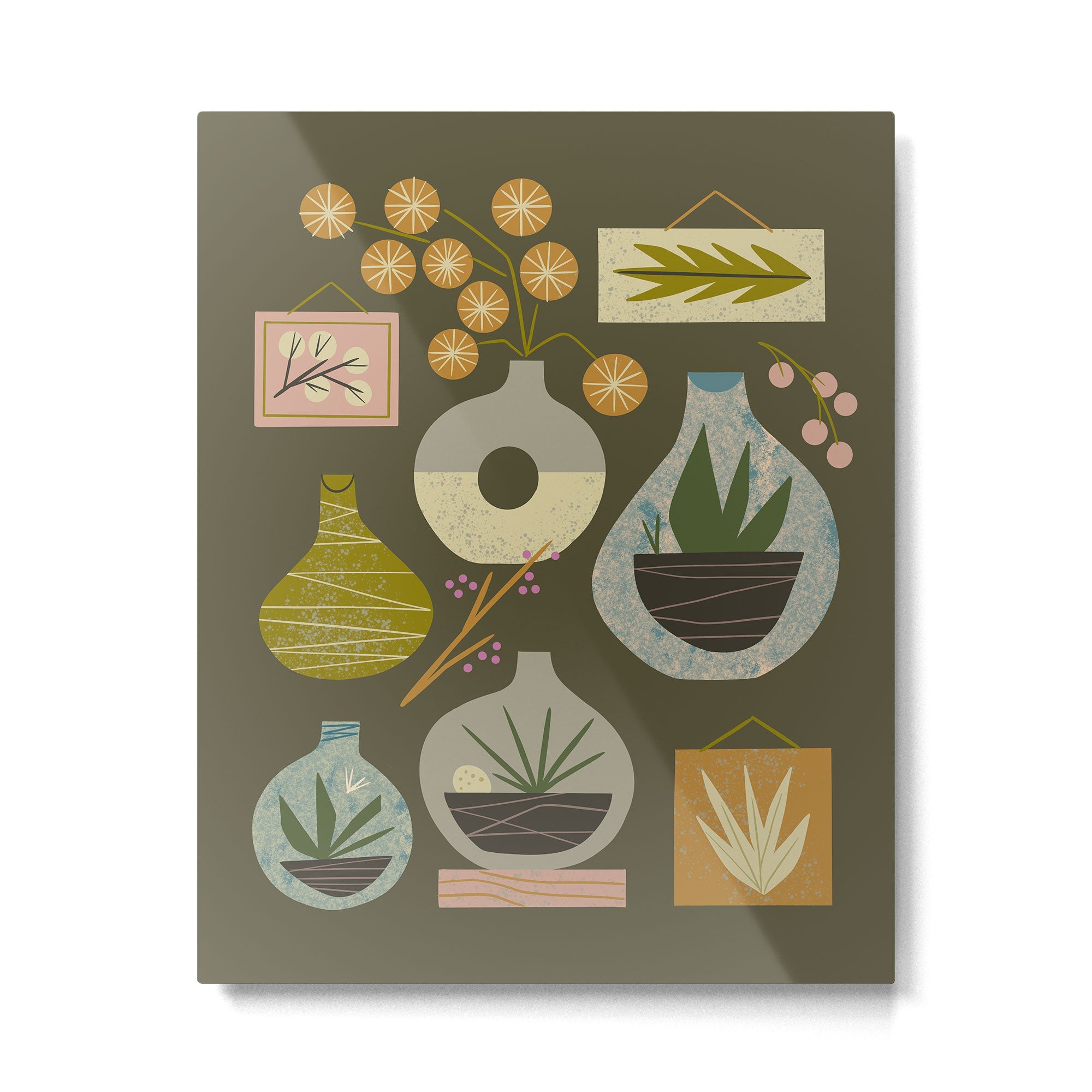 Plant Exhibit Metal Print | TeksDecor