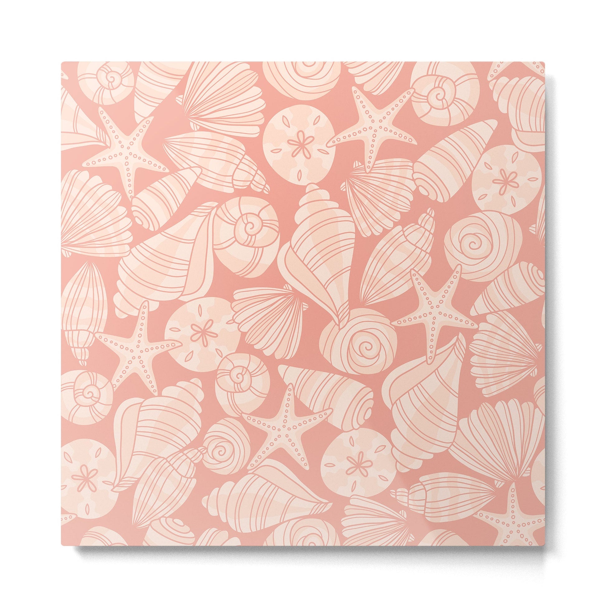 Seashells by the Seashore Metal Print | TeksDecor