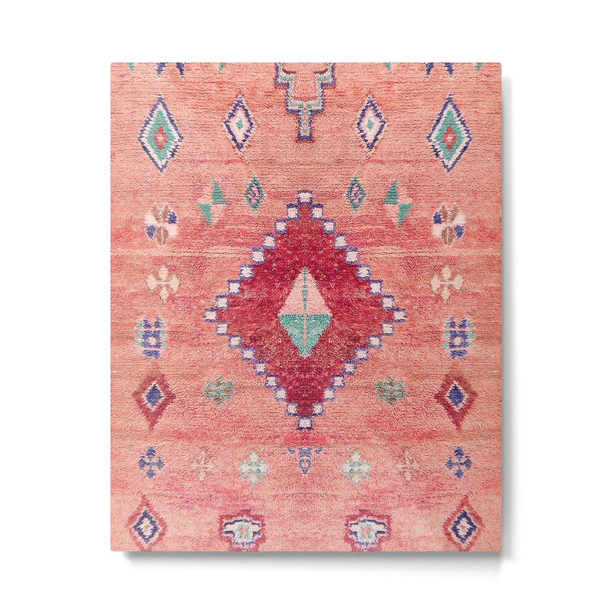 Heritage Moroccan Rug Style Design Metal Print | TeksDecor