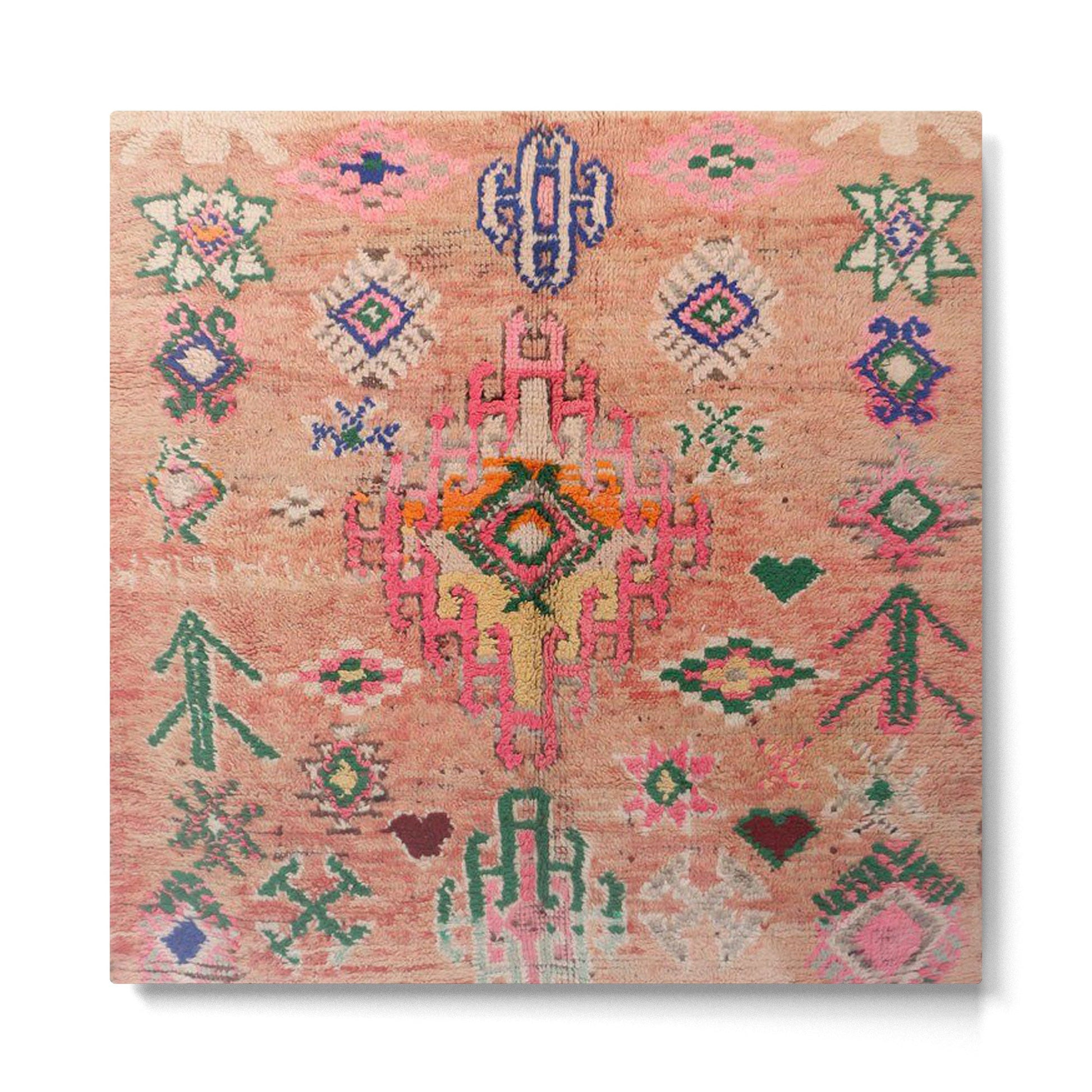 Moroccan Berber Traditional Carpet Metal Print | TeksDecor
