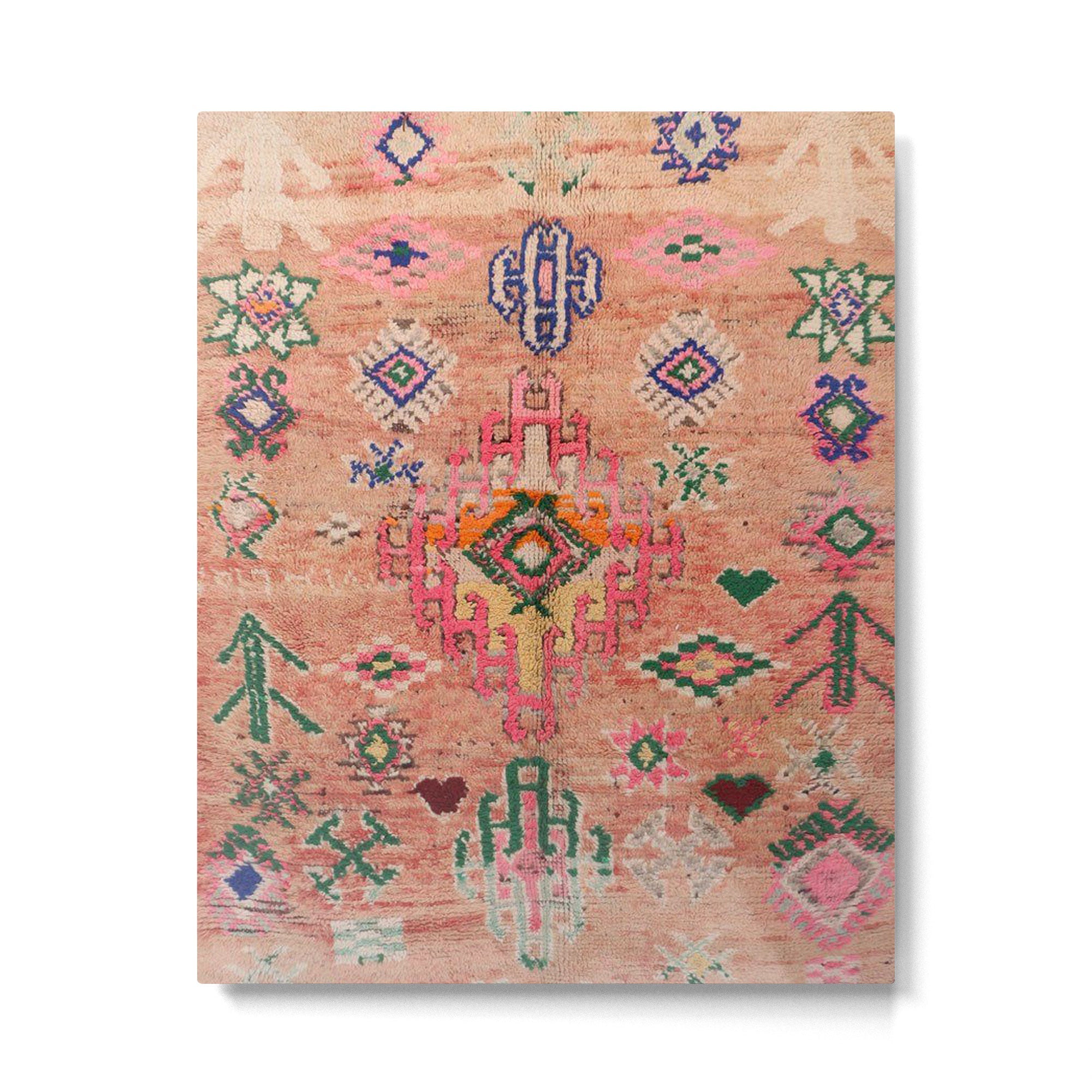 Moroccan Berber Traditional Carpet Metal Print | TeksDecor