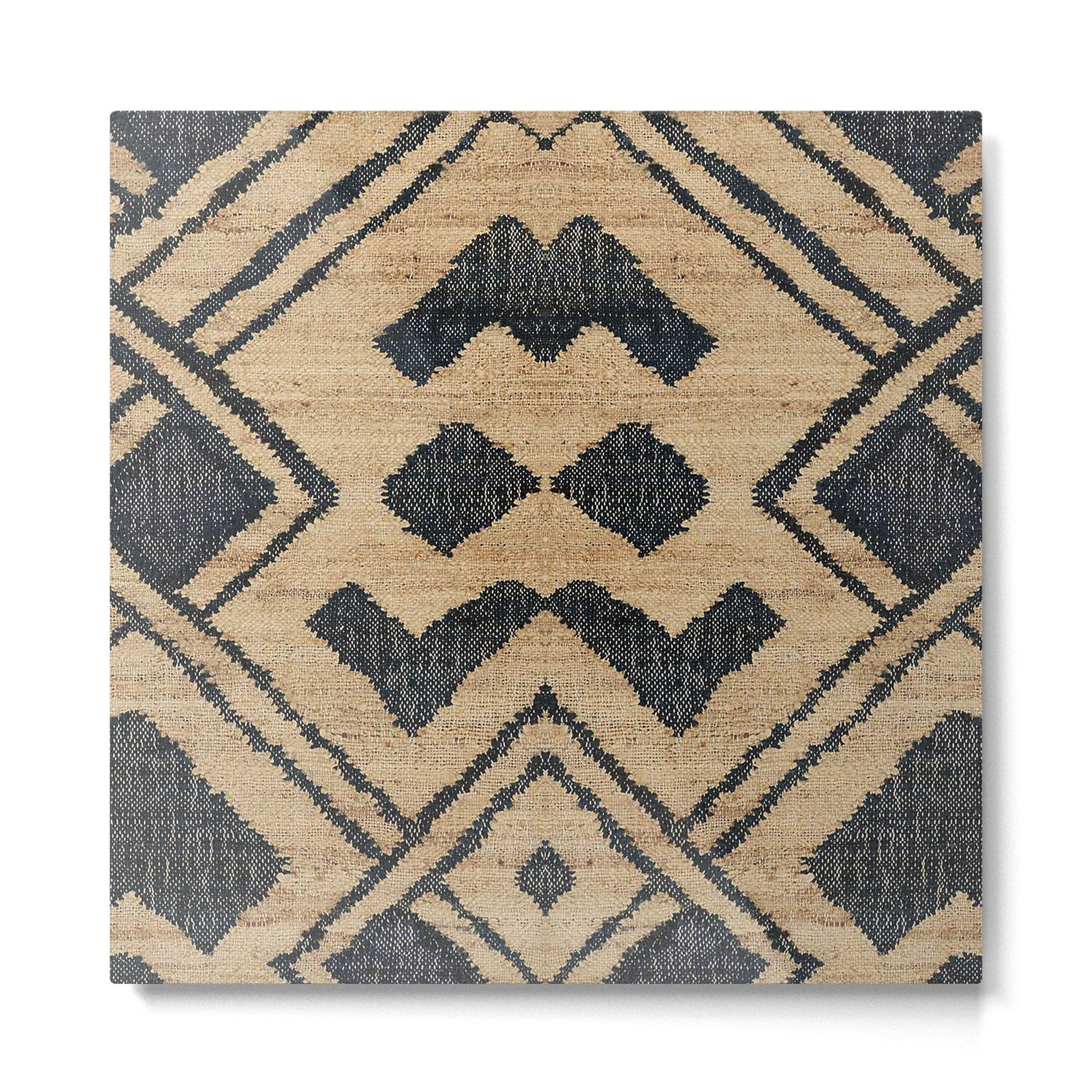Traditional Moroccan Rug Design Metal Print | TeksDecor