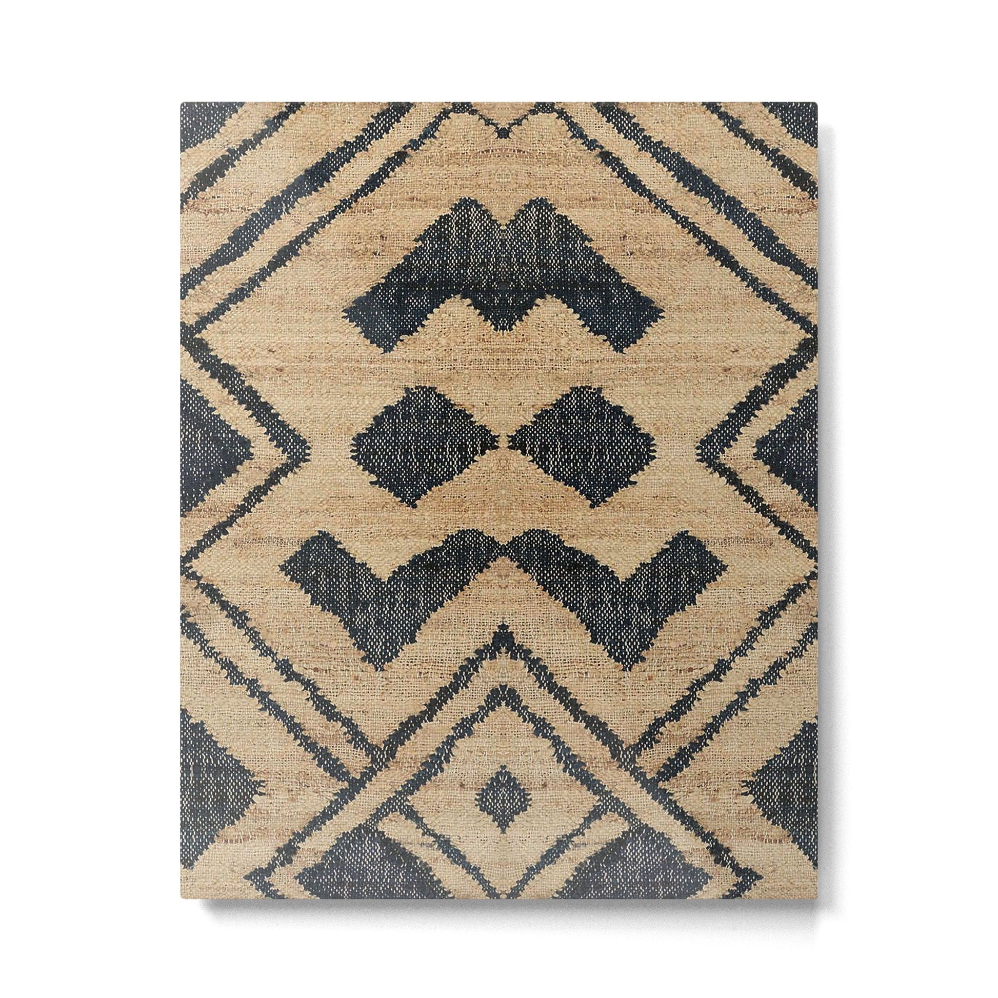 Traditional Moroccan Rug Design Metal Print | TeksDecor