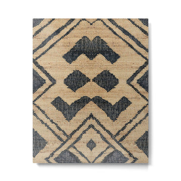Traditional Moroccan Rug Design Metal Print | TeksDecor