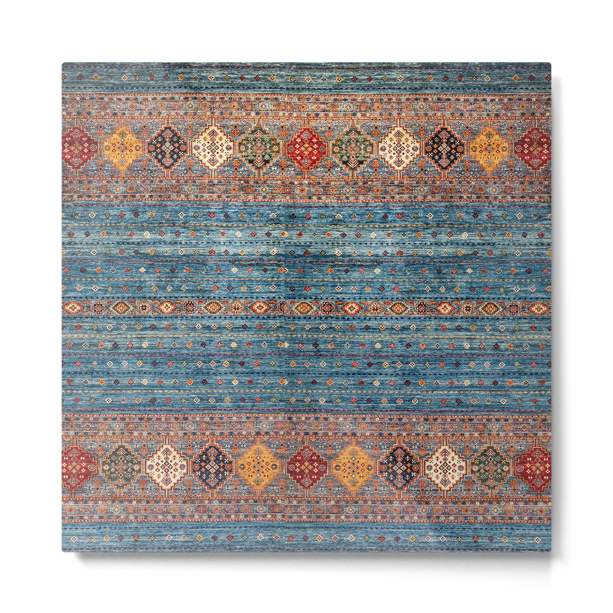 Traditional Vintage Moroccan Carpet Metal Print | TeksDecor