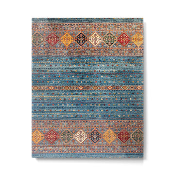 Traditional Vintage Moroccan Carpet Metal Print | TeksDecor
