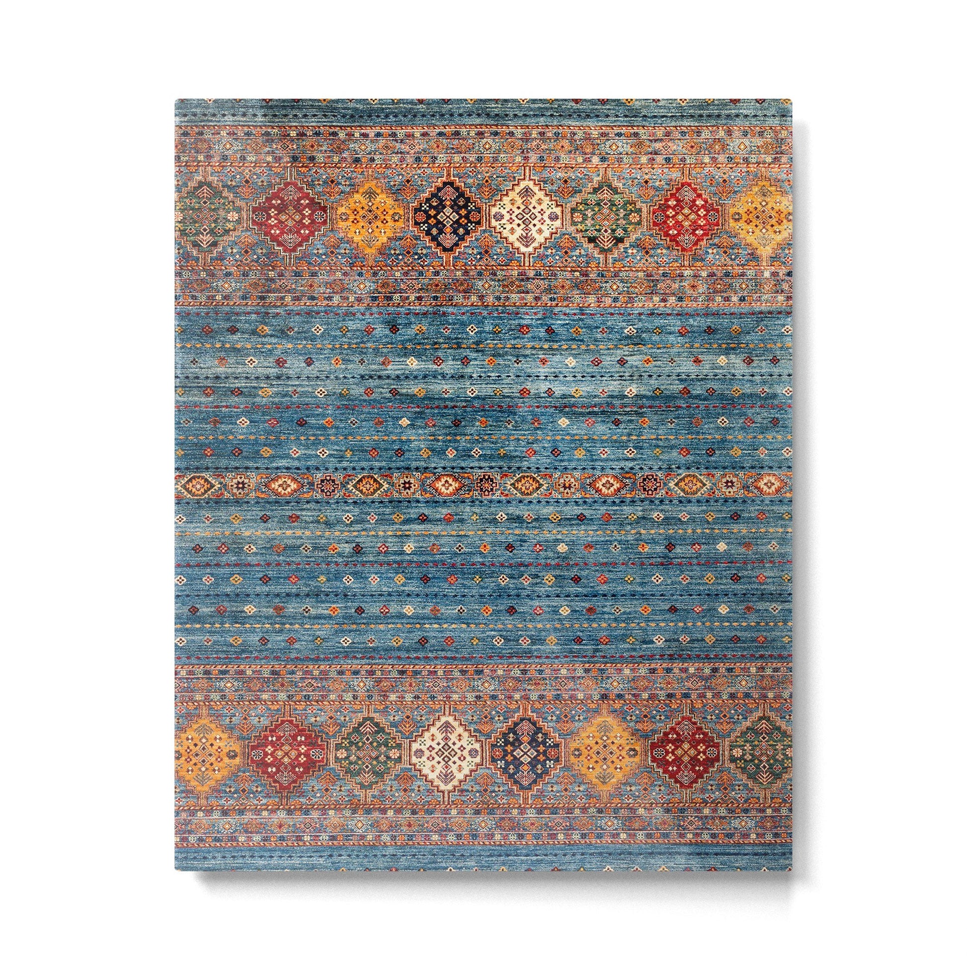 Traditional Vintage Moroccan Carpet Metal Print | TeksDecor