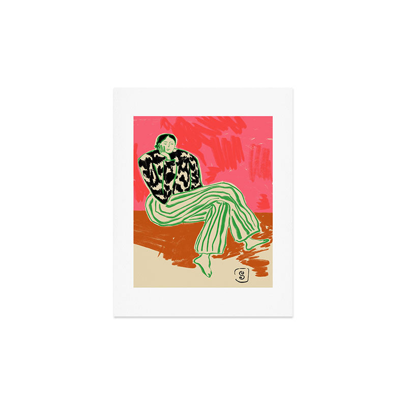 CALM WOMAN PORTRAIT Art Print