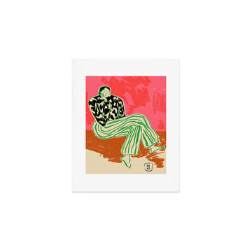 CALM WOMAN PORTRAIT Art Print