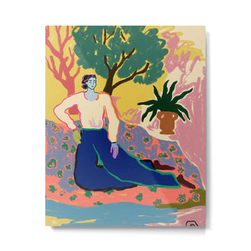 FEELING BLUE Metal Print | TeksDecor