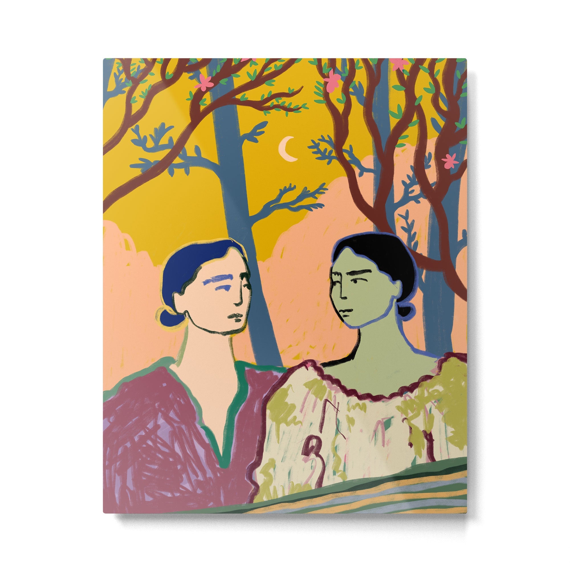 FOREST TALE Metal Print | TeksDecor