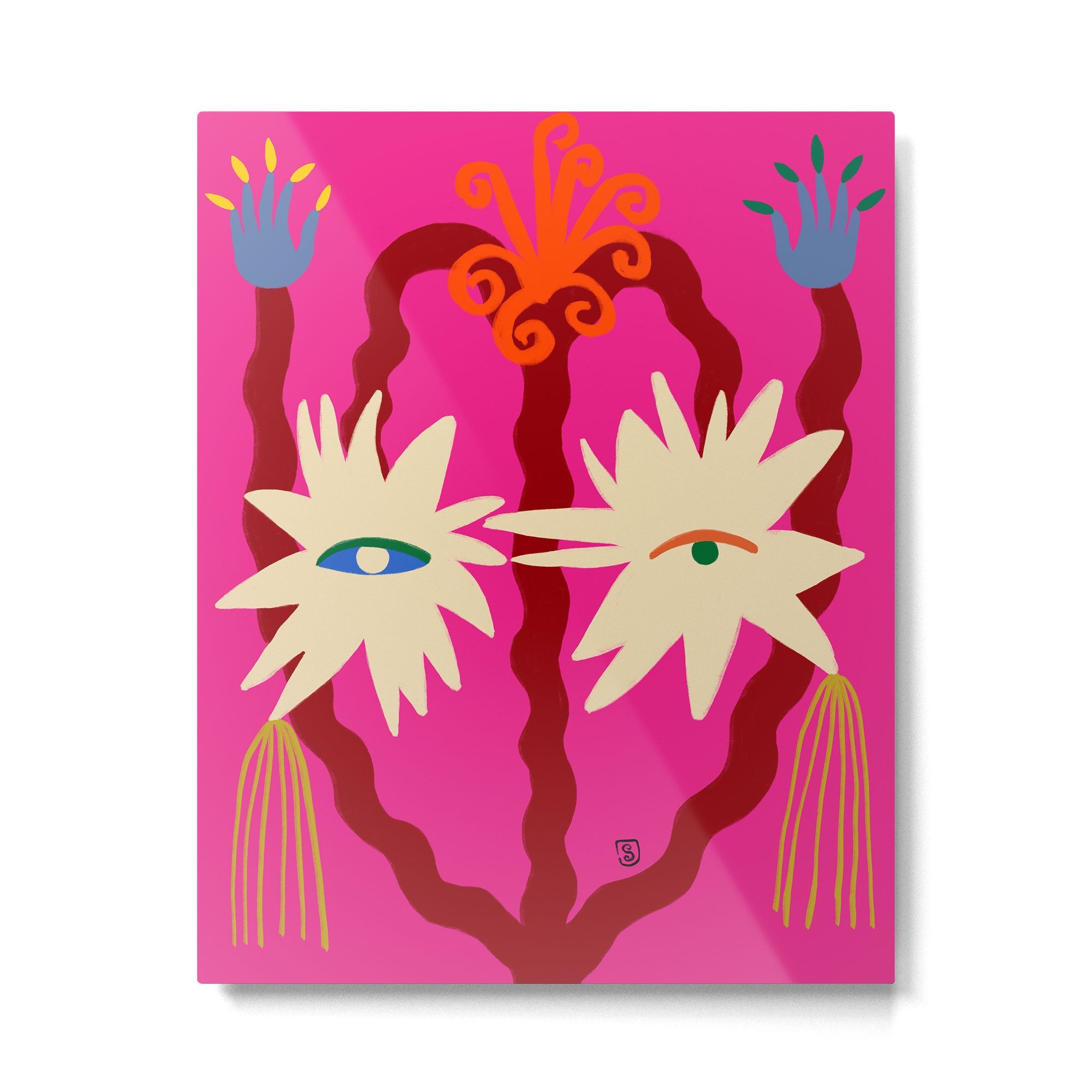 LOOKING FORWARD Metal Print | TeksDecor