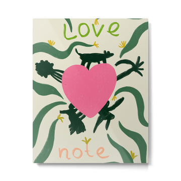 LOVE NOTE Metal Print | TeksDecor
