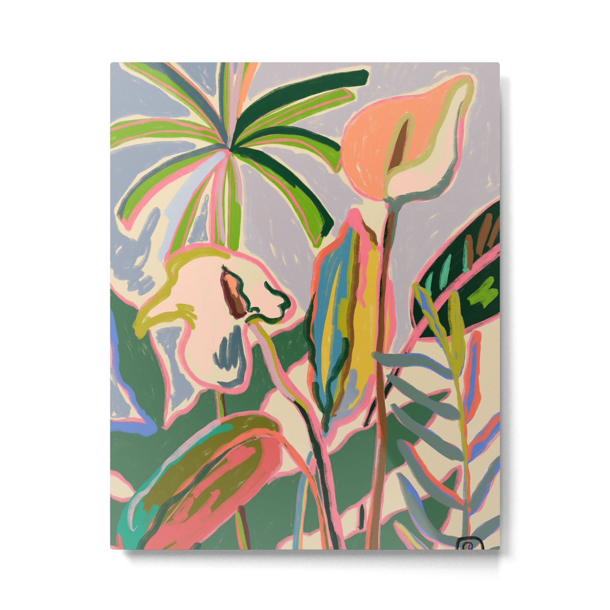 PEACE LILY Metal Print | TeksDecor