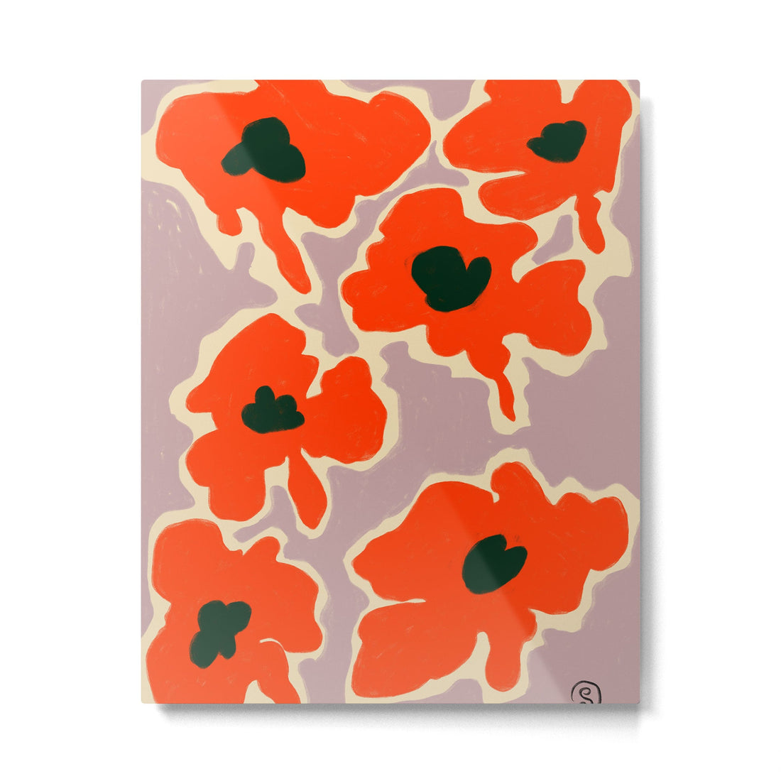 POPPY Metal Print | TeksDecor