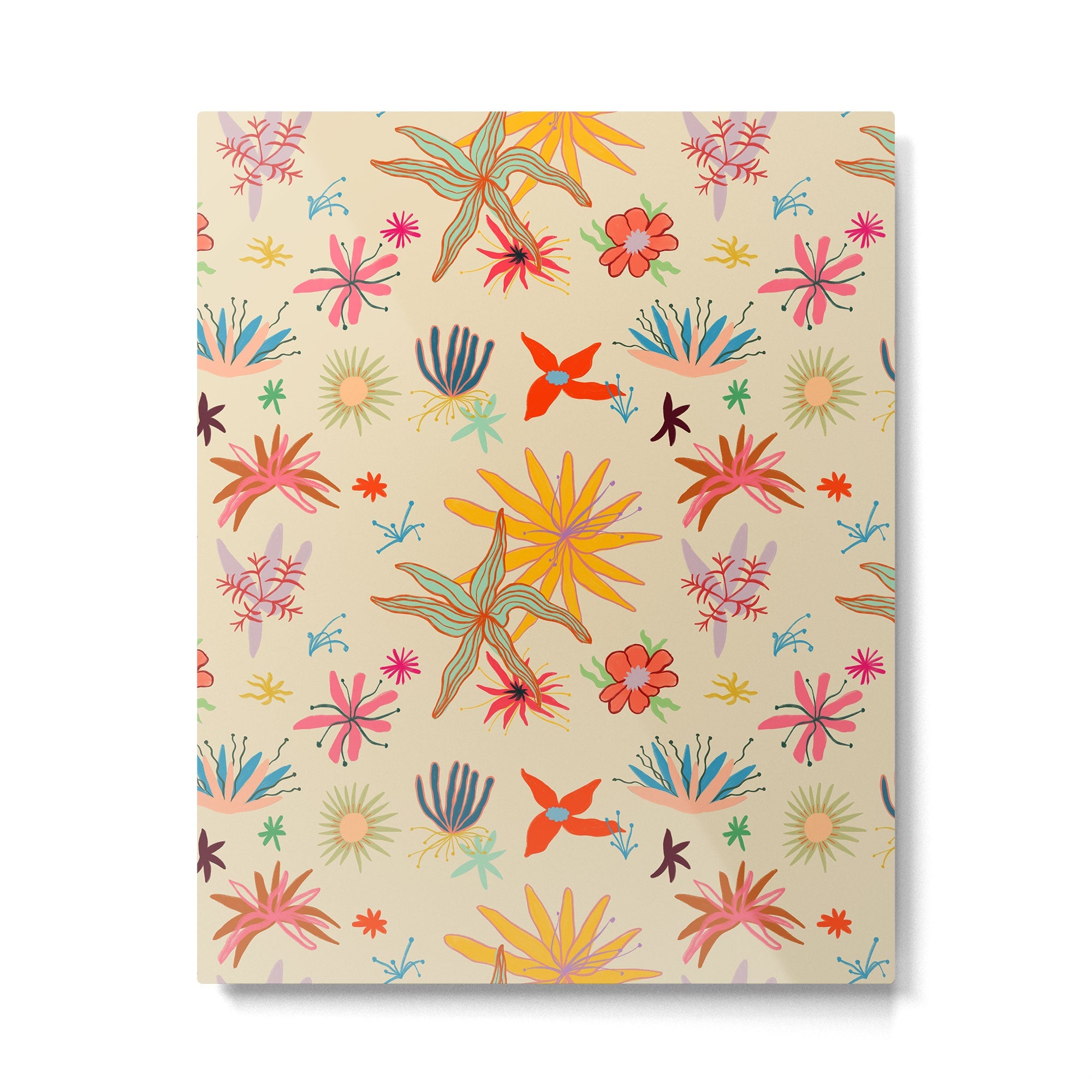 WEIRD FLOWERS Metal Print | TeksDecor