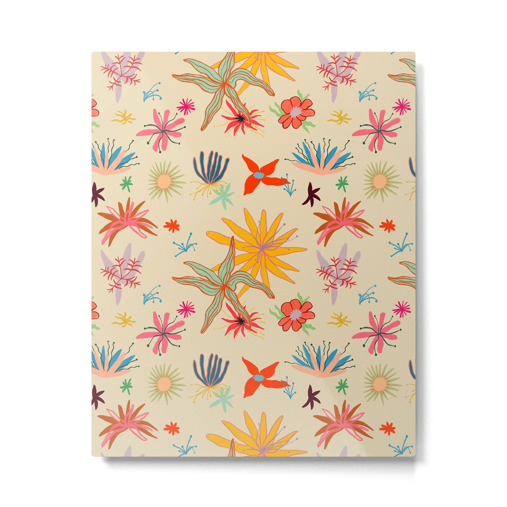 WEIRD FLOWERS Metal Print | TeksDecor