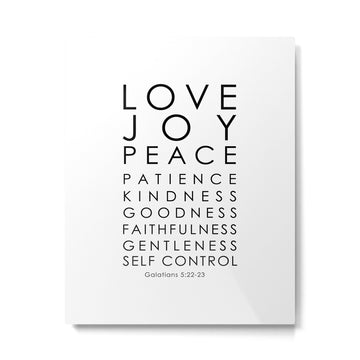 Fruits of the Spirit, Galatians 5:22-23 Metal Print | TeksDecor