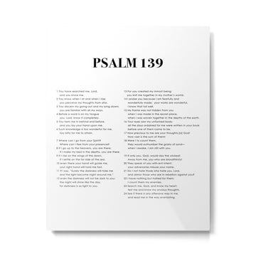 Psalm 139 Metal Print | TeksDecor