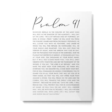 Psalm 91 Whoever dwells in the shelter of the Most High Metal Print | TeksDecor
