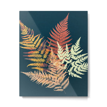 Autumn Fern Metal Print | TeksDecor