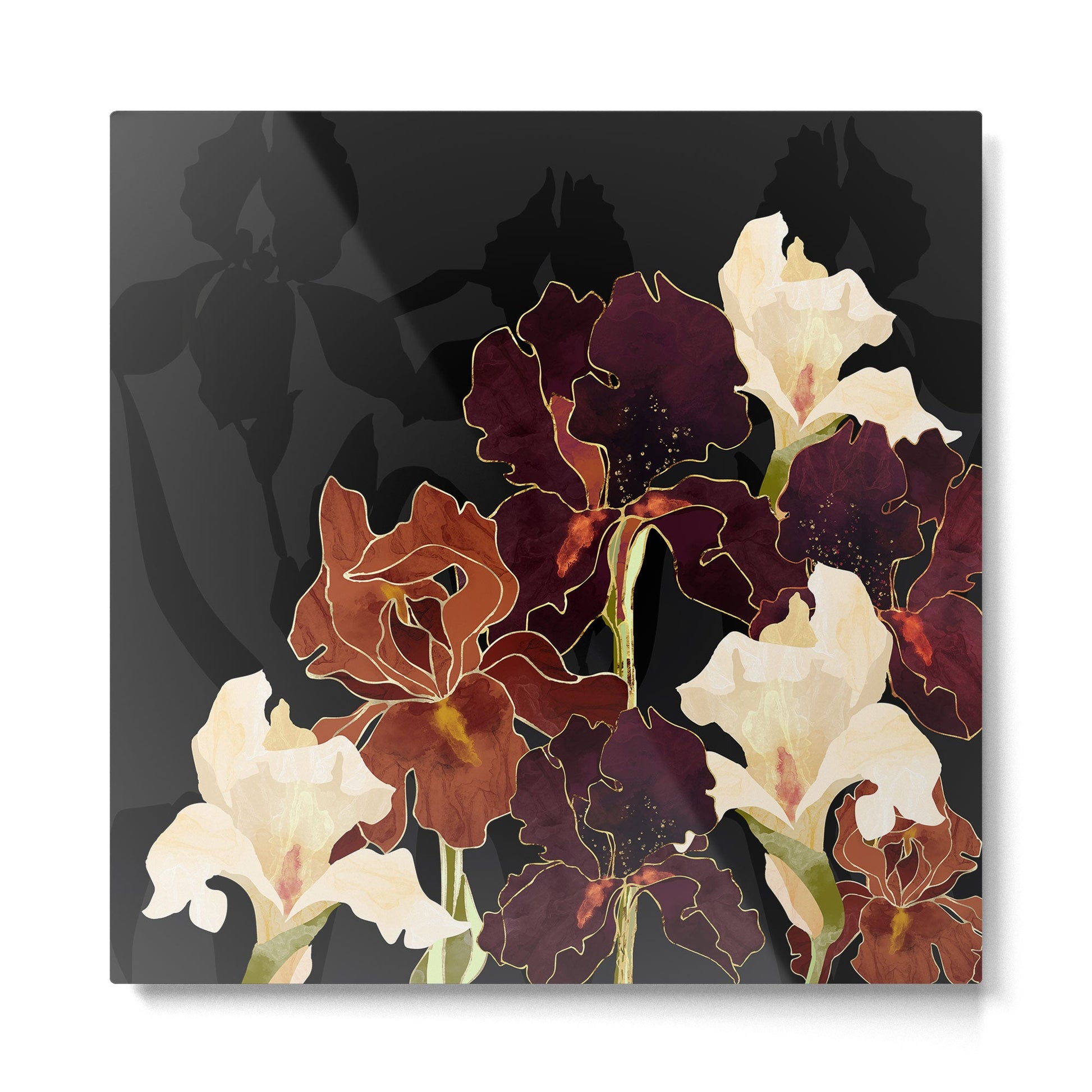 Autumn Iris Metal Print | TeksDecor