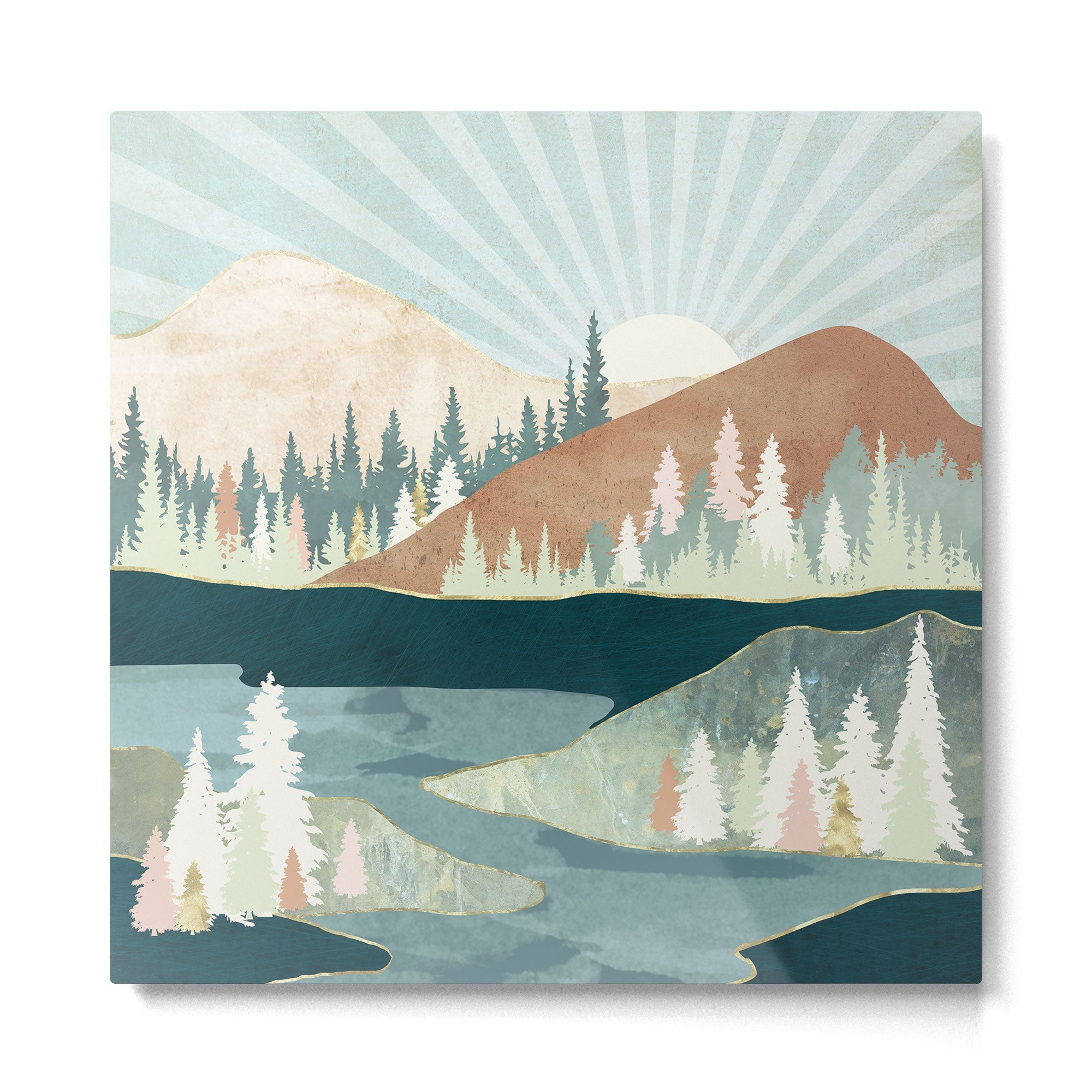 Autumn Sun Metal Print | TeksDecor