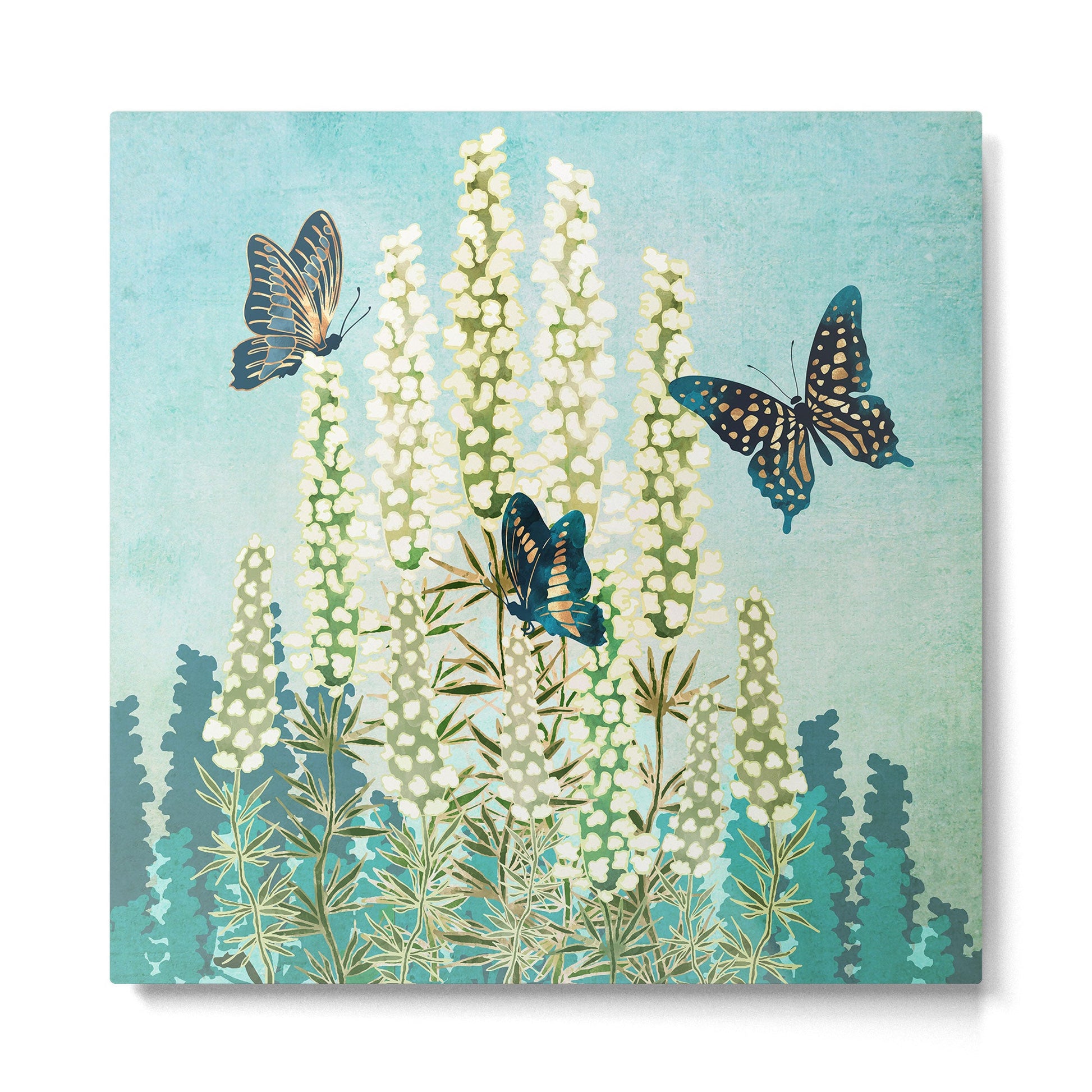 Butterfly Garden Metal Print | TeksDecor