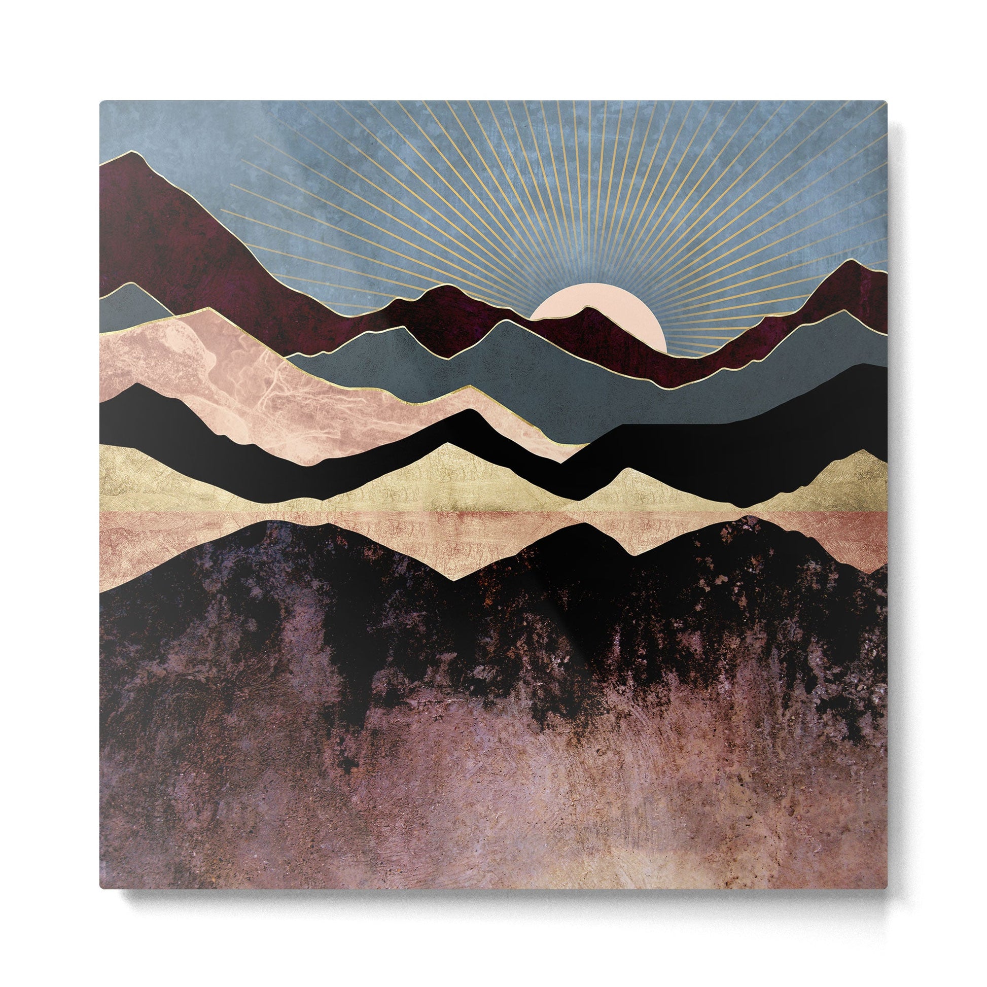 Crimson Peaks Metal Print | TeksDecor