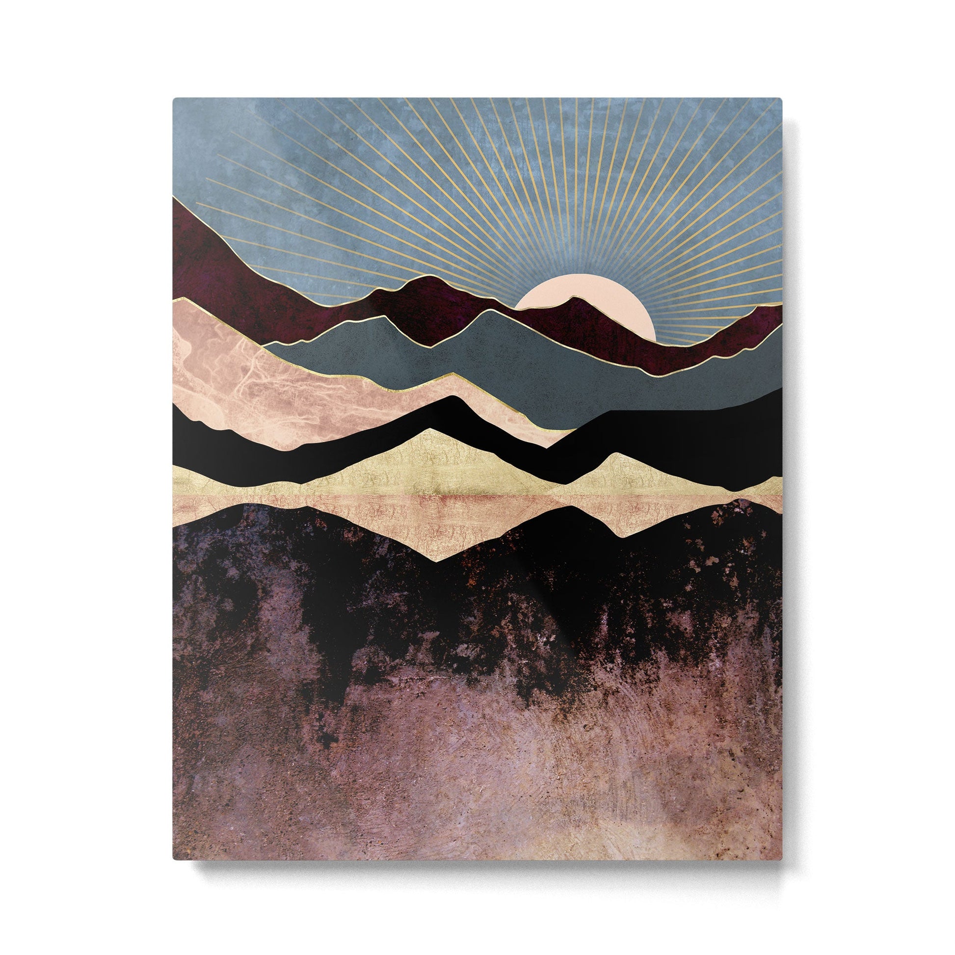 Crimson Peaks Metal Print | TeksDecor