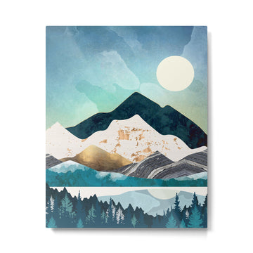 Evening Forest Metal Print | TeksDecor