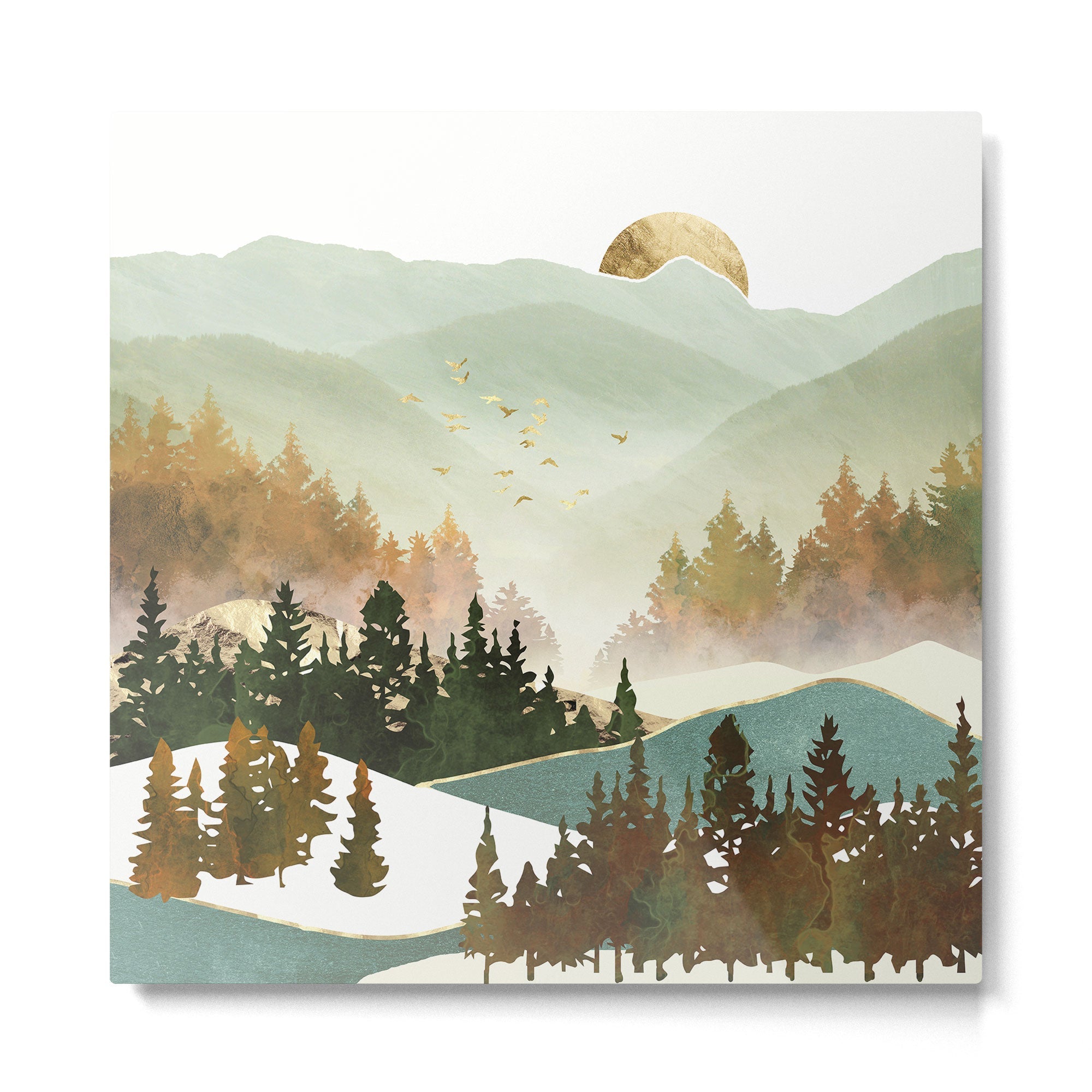 Fall Morning Metal Print | TeksDecor
