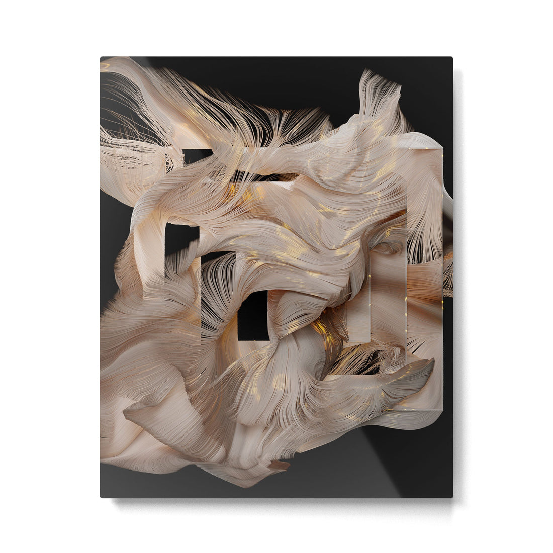 Flow Abstract II Metal Print | TeksDecor