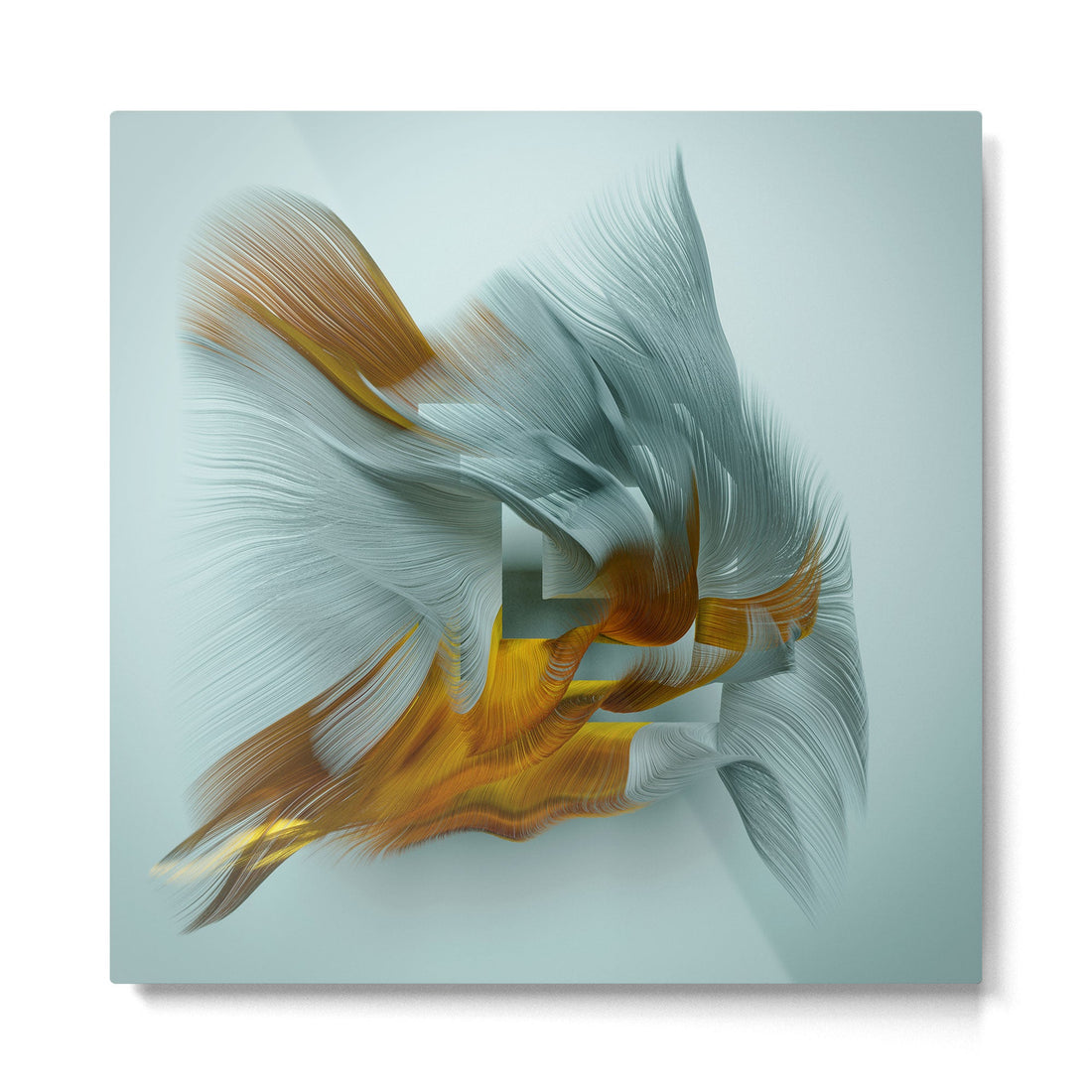 Flow Abstract IX Metal Print | TeksDecor