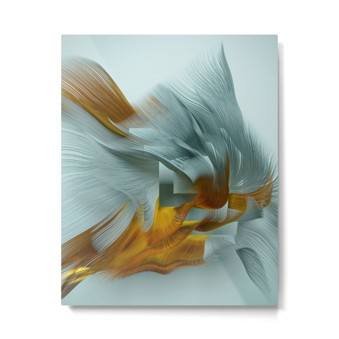Flow Abstract IX Metal Print | TeksDecor