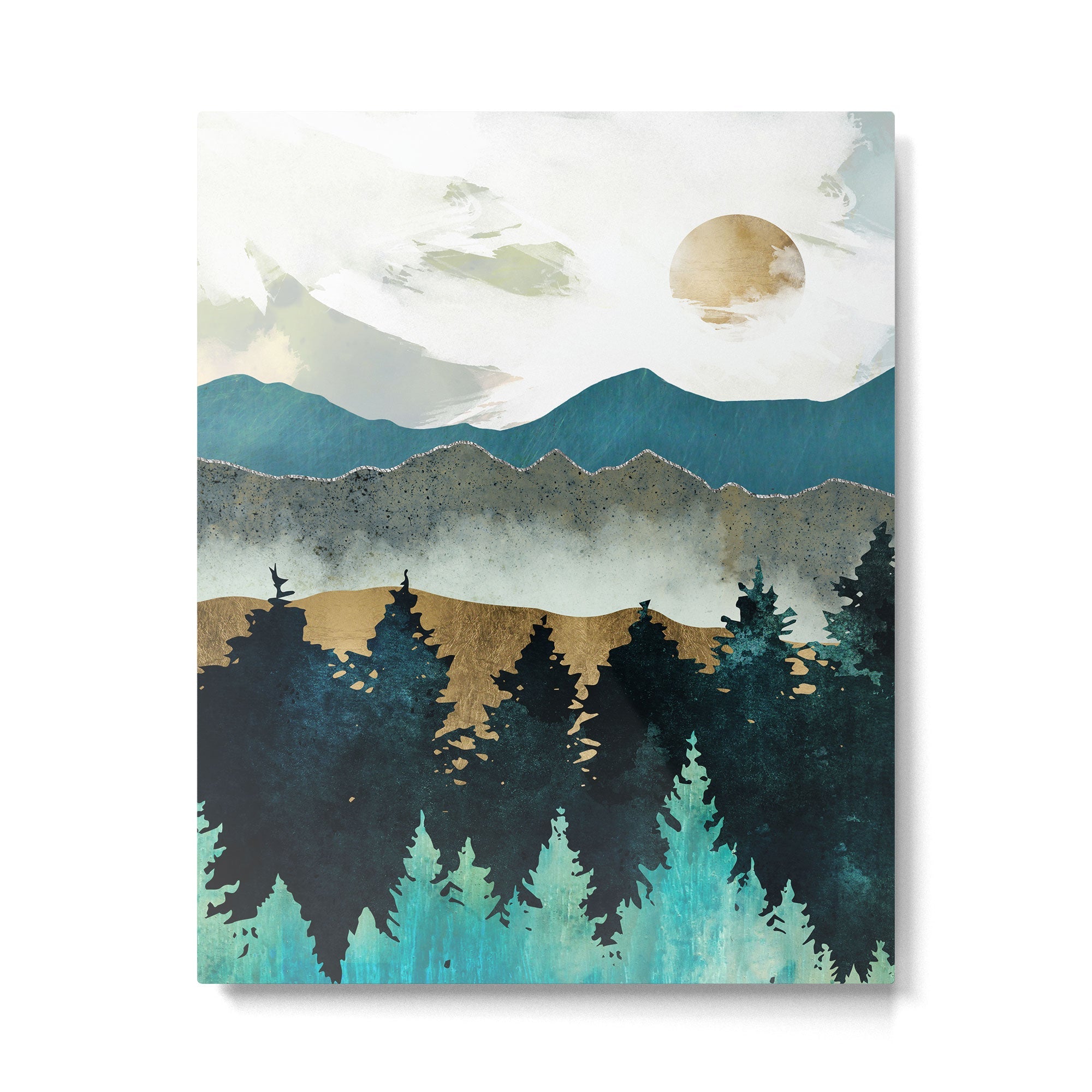 Forest Mist - Custom Horizontal Metal Print | TeksDecor